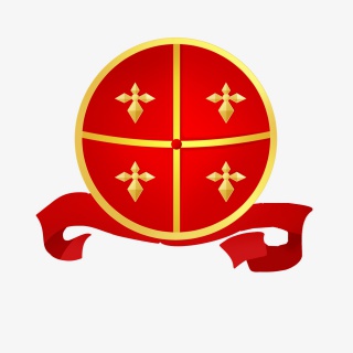红边色盾牌防御防护安全
