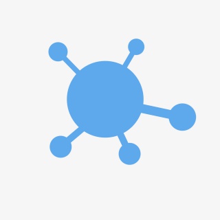 纳米分子结构图标展示