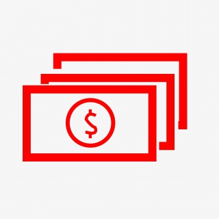 商务金融蓝色的货币图标矢量