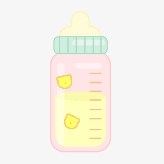 手绘婴儿奶瓶