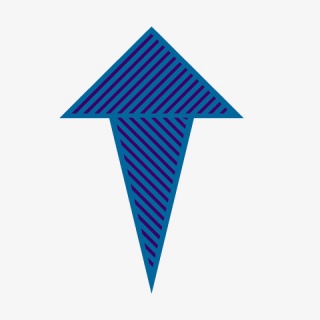 蓝色向上箭头