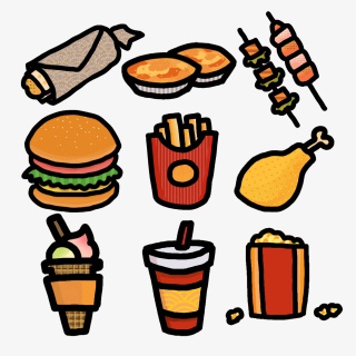 薯条汉堡快餐垃圾食品零食