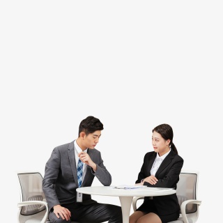 面试官与面试女青年