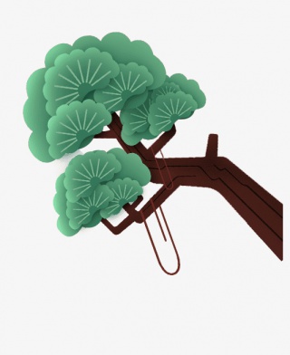 绿树矢量创意