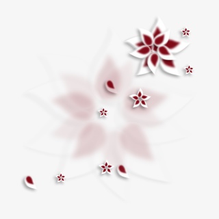 红色华丽花瓣PNG素材