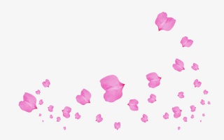 五彩漂浮花瓣