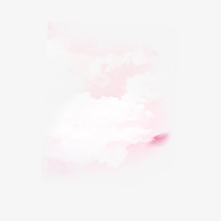 简约粉色静止白云