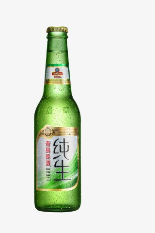 纯生啤酒瓶子