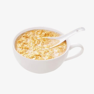 鲜香牛奶燕麦片早餐