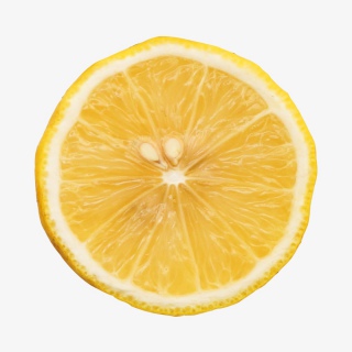 春夏新鲜柠檬片黄色酸酸甜甜水果