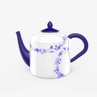仿真陶瓷茶壶免抠元素