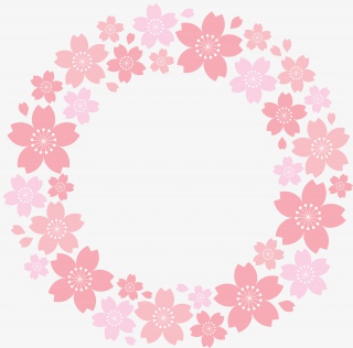 花圈相框粉色