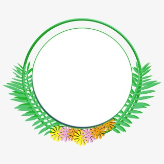 春天创意绿植鲜花边框元素设计