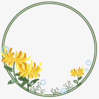 菊花边框
