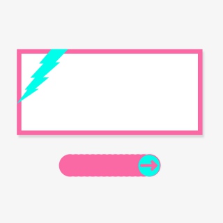 糖果色交互UI界面边框png