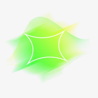 炫彩荧光渐变免抠边框标签