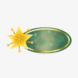 手绘圣诞节星星边框