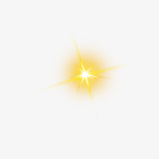 金色星星光芒效果