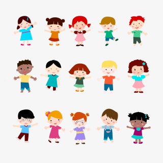 六一儿童节卡通幼儿玩耍插画