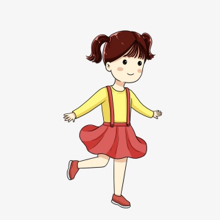 六一儿童节做游戏的女孩