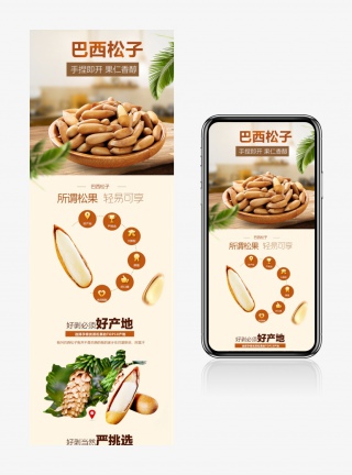 美味松子专卖页面psd素材