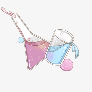化学烧杯瓶子插画