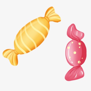 手绘卡通糖果免抠设计素材