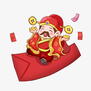财神爷2019年给您发红包拜年