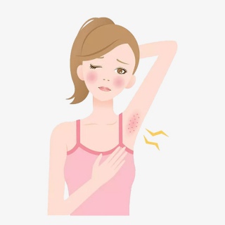 腋下过敏美女png