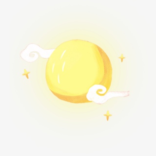 七夕节卡通手绘月亮