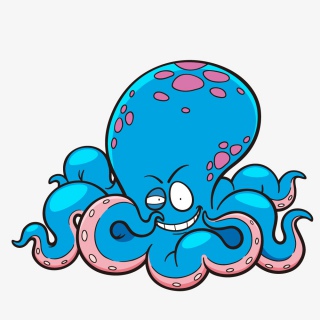 可爱卡通大章鱼