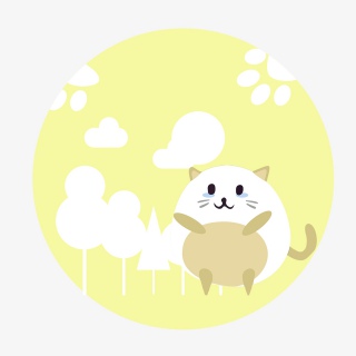 卡通手绘插画猫咪元素等组合免抠素材