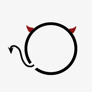 万圣节黑色暗系恶魔边框
