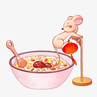 小老鼠偷喝腊八粥