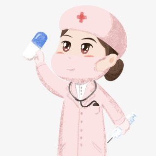 卡通劳动节职业人物之举手的医生