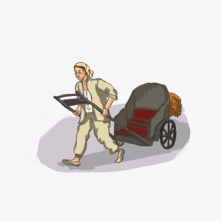 51劳动节年代感人力车车夫