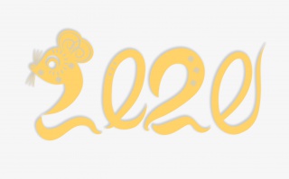 2020创意鼠年字体设计