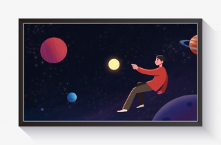 治愈宇宙漂浮的男孩