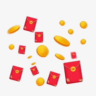 金币红包装饰