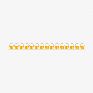 黄色啤酒简约分割线