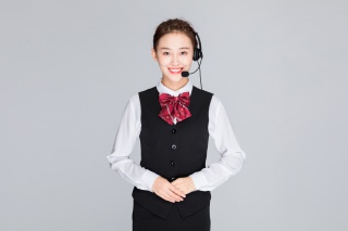 微笑的客服代表美女