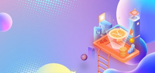 2.5d商务创新智能办公企业展板