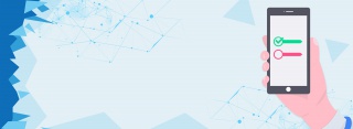 扁平简约商务办公海报背景图