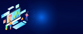 商务办公多彩banner背景
