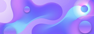 紫色渐变几何扁平化纹理banner背景