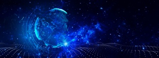 世界移动通信大会科技商务光效粒子背景海报