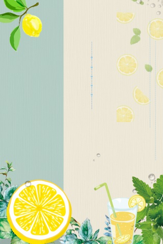 清新夏季夏天大暑撞色海报