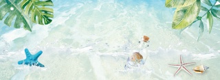 彩色水纹浪花清凉背景