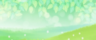 绿色小清新春季简约背景