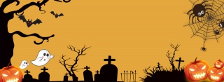 梦幻卡通万圣节banner